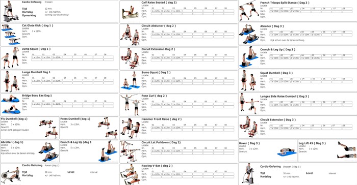 Fonkelnieuw Buikspieren schema voor vrouwen. - Body & Power Shop YD-37