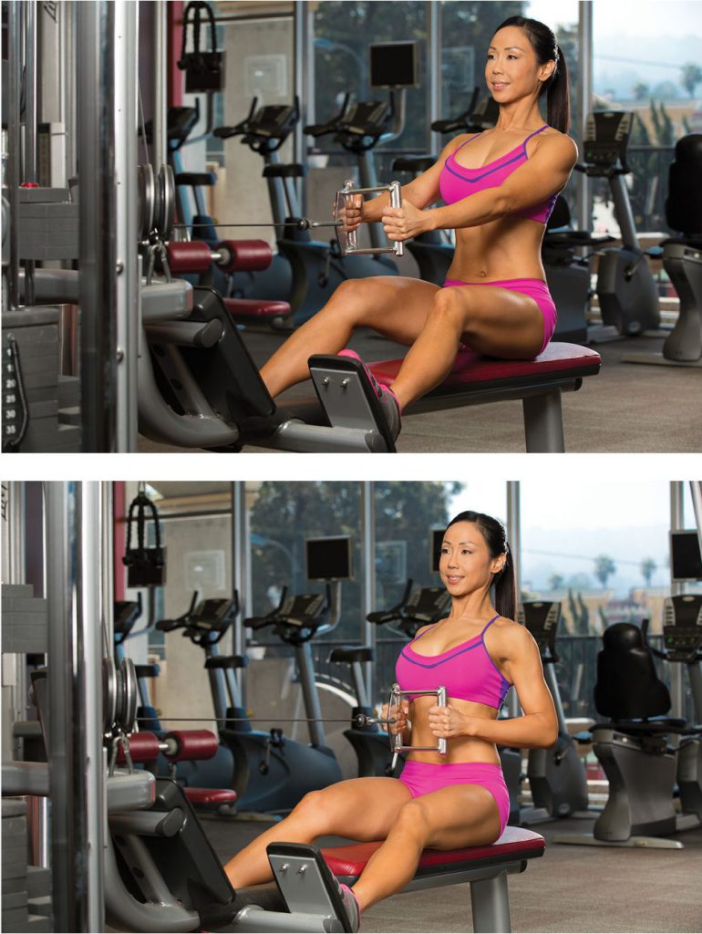rugspieren trainen met de cable row