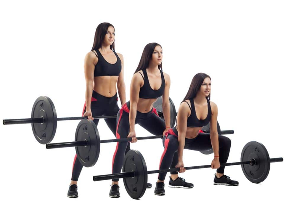 rugspieren trainen met de barbell deadlift